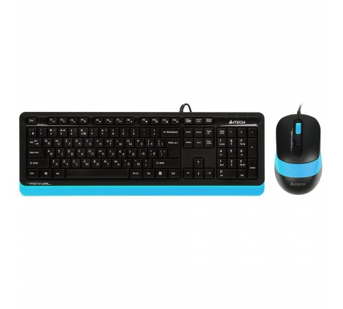Комплект (клавіатура, миша) A4Tech F1010 Black/Blue