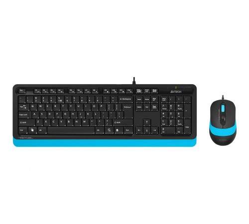 Комплект (клавіатура, миша) A4Tech F1010 Black/Blue