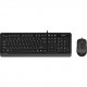 Комплект (клавіатура, миша) A4Tech F1010 Black/Grey