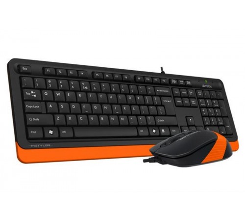Комплект (клавіатура, миша) A4Tech F1010 Black/Orange