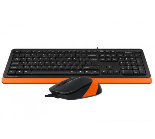 Комплект (клавіатура, миша) A4Tech F1010 Black/Orange