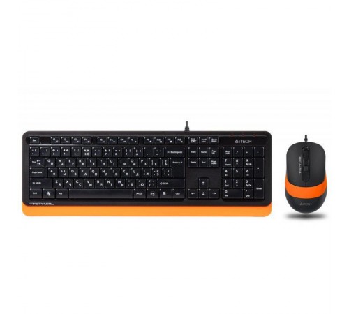 Комплект (клавіатура, миша) A4Tech F1010 Black/Orange