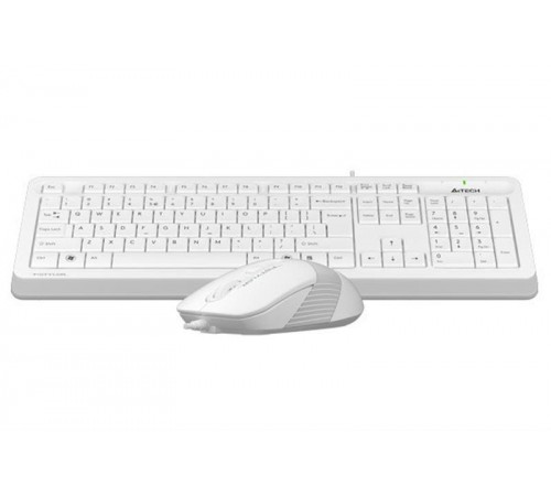 Комплект (клавіатура, миша) A4Tech F1010 White