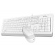 Комплект (клавіатура, миша) A4Tech F1010 White
