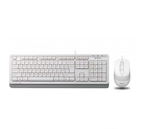 Комплект (клавіатура, миша) A4Tech F1010 White