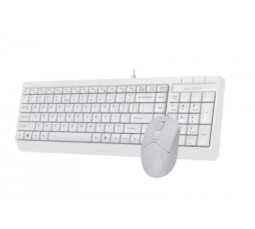 Комплект (клавіатура, миша) A4Tech F1512 White