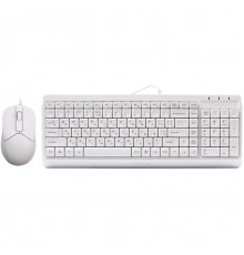 Комплект (клавіатура, миша) A4Tech F1512 White