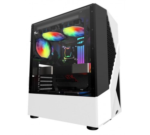 Корпус 1stPlayer F3-A-4F1 White 600W