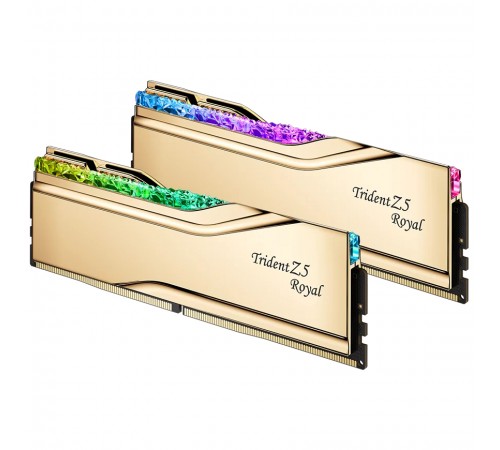 Модуль пам`ятi DDR5 2x32GB/6000 G.Skill Trident Z5 Royal Gold (F5-6000J2836G32GX2-TR5G)
