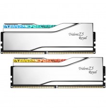 Модуль пам`ятi DDR5 2x32GB/6000 G.Skill Trident Z5 Royal Silver (F5-6000J2836G32GX2-TR5S)