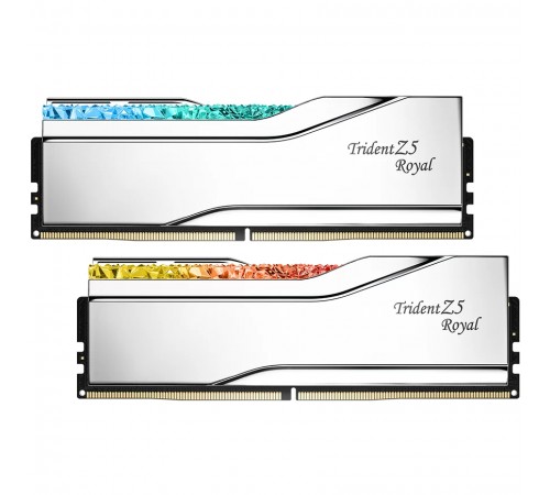 Модуль пам`ятi DDR5 2x32GB/6000 G.Skill Trident Z5 Royal Silver (F5-6000J2836G32GX2-TR5S)