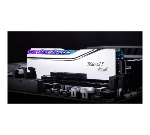 Модуль пам`ятi DDR5 2x32GB/6000 G.Skill Trident Z5 Royal Silver (F5-6000J2836G32GX2-TR5S)