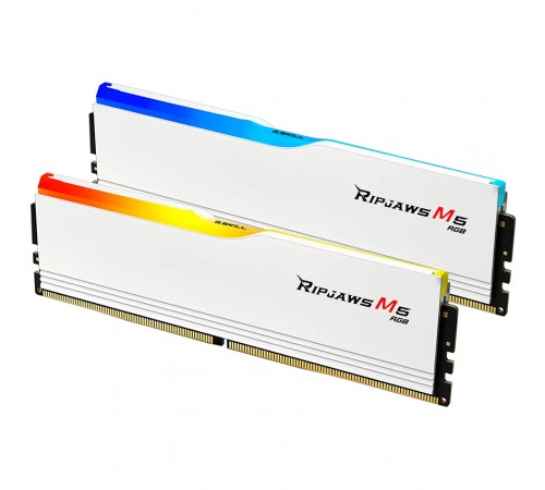 Модуль пам`ятi DDR5 2x32GB/6000 G.Skill Ripjaws M5 RGB White (F5-6000J3040G32GX2-RM5RW)