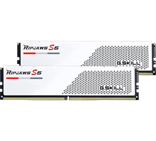 Модуль пам`ятi DDR5 2x16GB/6000 G.Skill Ripjaws S5 White (F5-6000J3238F16GX2-RS5W)