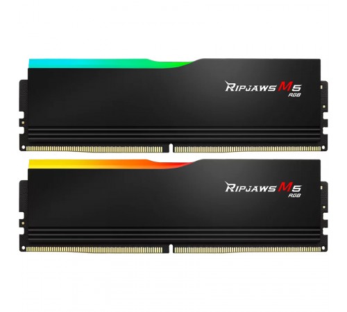 Модуль пам`ятi DDR5 2x32GB/6000 G.Skill Ripjaws M5 RGB Black (F5-6000J3238G32GX2-RM5RK)