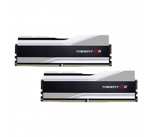 Модуль пам`ятi DDR5 2x32GB/6000 G.Skill Trident Z5 Silver (F5-6000J3238G32GX2-TZ5S)