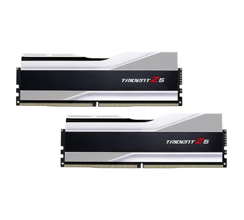 Модуль пам`ятi DDR5 2x32GB/6000 G.Skill Trident Z5 Silver (F5-6000J3238G32GX2-TZ5S)