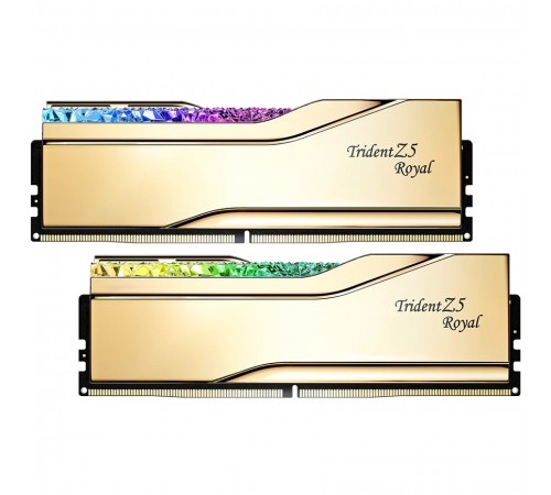 Модуль пам`ятi DDR5 2x16GB/6400 G.Skill Trident Z5 Royal Gold (F5-6400J3039G16GX2-TR5G)