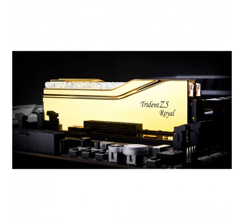 Модуль пам`ятi DDR5 2x16GB/6400 G.Skill Trident Z5 Royal Gold (F5-6400J3039G16GX2-TR5G)