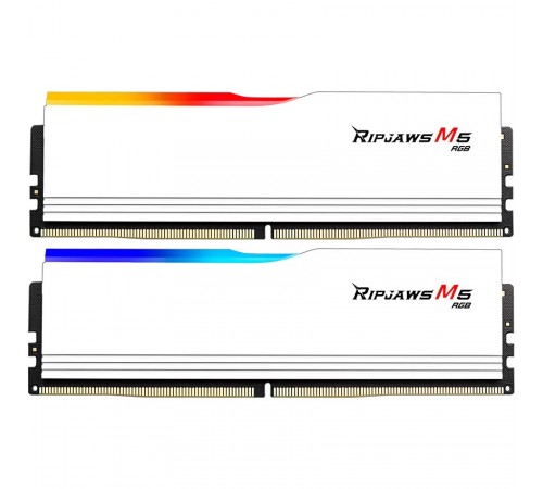 Модуль пам`ятi DDR5 2x32GB/6400 G.Skill Ripjaws M5 RGB White (F5-6400J3239G32GX2-RM5RW)