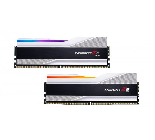 Модуль пам`ятi DDR5 2x32GB/6400 G.Skill Trident Z5 RGB Silver (F5-6400J3239G32GX2-TZ5RS)