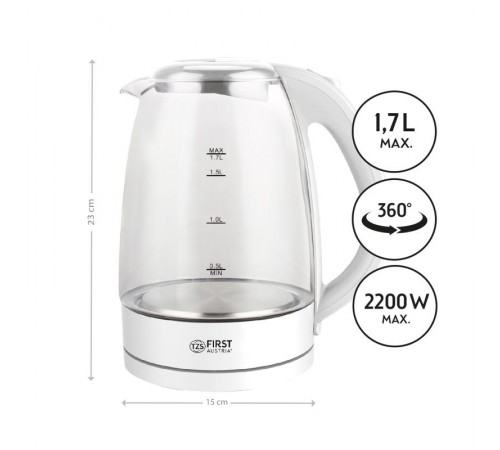 Електрочайник First FA-5404-1-WI