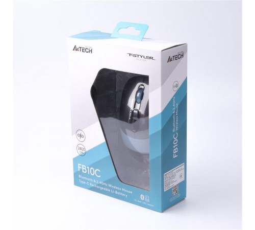 Миша бездротова A4Tech FB10C Ash Blue