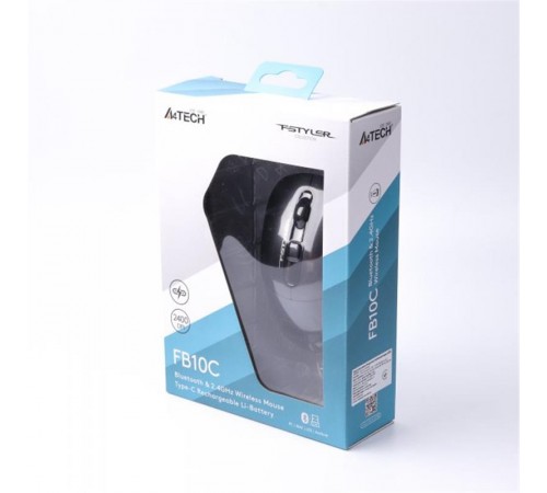 Миша бездротова A4Tech FB10C Stone Black USB