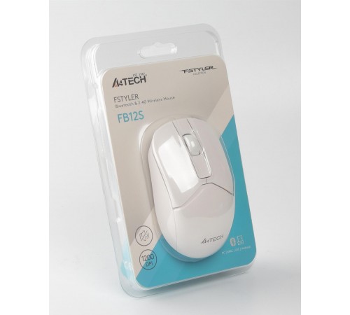 Миша бездротова A4Tech FB12S White