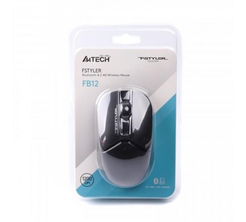 Миша бездротова A4Tech FB12 Black USB