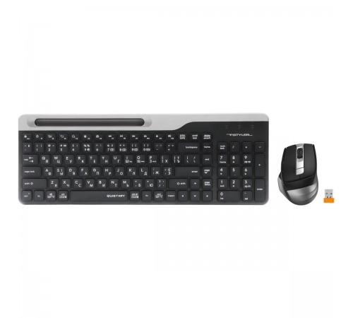Комплект (клавіатура, миша) бездротовий A4Tech FB2535CS Smoky Grey
