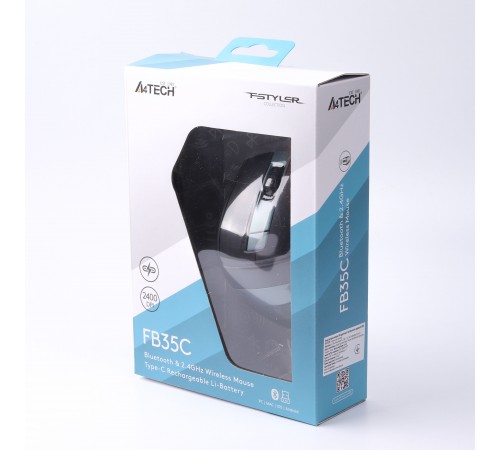 Миша бездротова A4Tech Fstyler FB35C Midnight Green USB