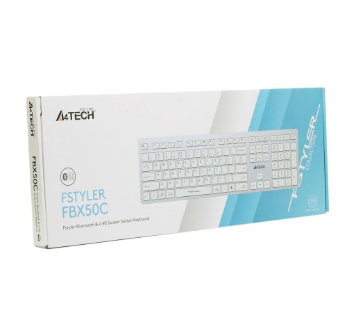 Клавіатура A4Tech Fstyler FBX50C White
