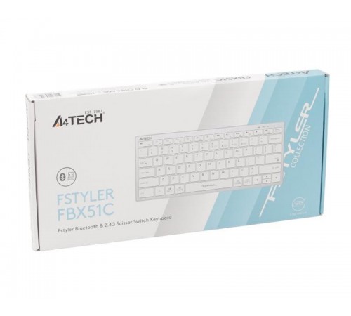 Клавіатура A4Tech Fstyler FBX51C White
