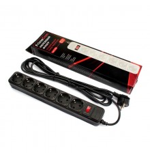 Фільтр живлення FrimeCom (FC-B4006W 3 B) 6 розеток, 3 м, чорний