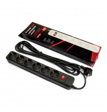 Фільтр живлення FrimeCom (FC-B4006W 4.5 B) 6 розеток, 4.5 м, чорний