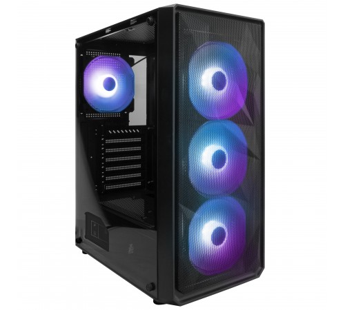 Корпус 1stPlayer FD3-BK-4F7 Black без БЖ