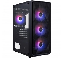 Корпус 1stPlayer FD3-M-BK-4F7 Black без БЖ