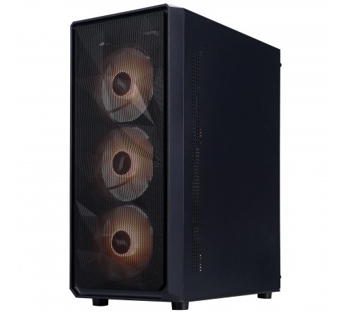 Корпус 1stPlayer FD3-M-BK-4F7 Black без БЖ