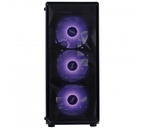 Корпус 1stPlayer FD3-M-BK-4F7 Black без БЖ