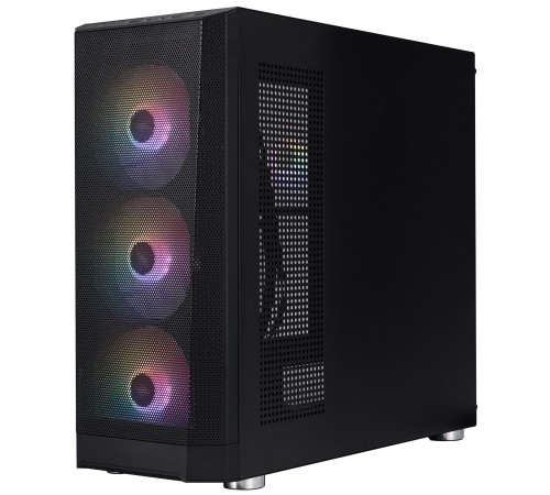 Корпус 1stPlayer FD5-M-BK-4F1 Black без БЖ