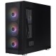 Корпус 1stPlayer FD5-M-BK-4F1 Black без БЖ