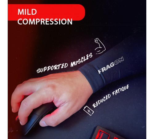 Геймерський рукав FragON L Black (FFGARMSLEEVEBK00L)
