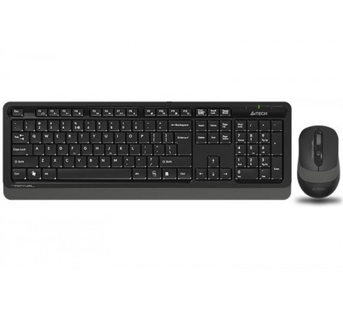 Комплект (клавіатура, миша) бездротовий A4Tech FG1010S Black/Grey