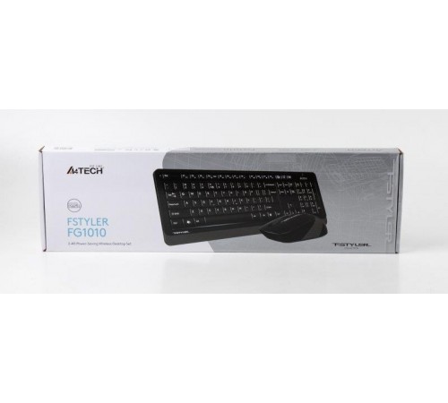 Комплект (клавіатура, миша) бездротовий A4Tech FG1010 Black/Grey