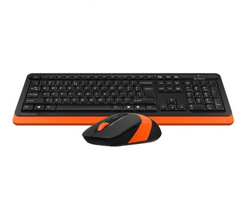 Комплект (клавіатура, мишка) бездротовий A4Tech Fstyler FG1010 Orange USB