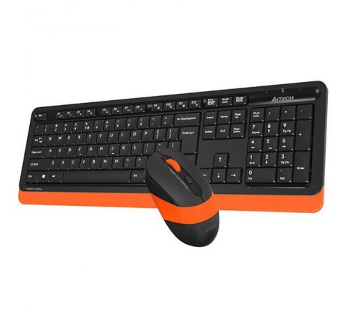 Комплект (клавіатура, мишка) бездротовий A4Tech Fstyler FG1010 Orange USB