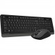 Комплект (клавіатура, миша) бездротовий A4Tech FG1012S Black/Grey