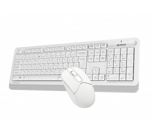 Комплект (клавіатура, миша) бездротовий A4Tech FG1012 White