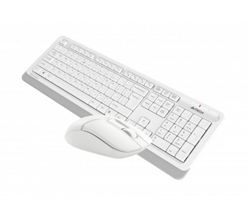 Комплект (клавіатура, миша) бездротовий A4Tech FG1012 White